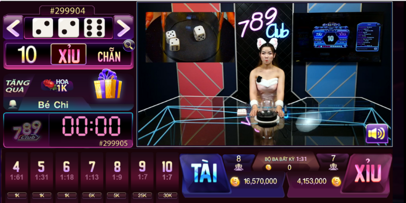 Tài xỉu livestream 789Club được ưa chuộng