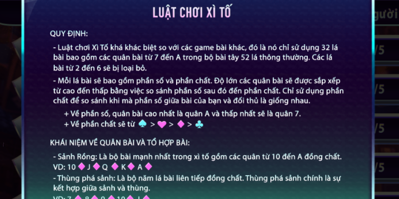 Tìm hiểu luật chơi chi tiết Xì tố 789club dễ hiểu